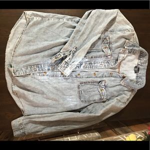 Denim long sleeve shirt
